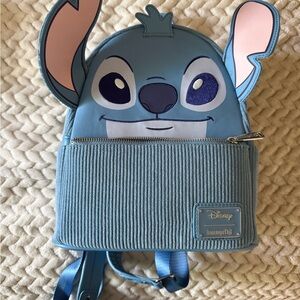 Loungefly Disney Lilo & Stitch Figural Stitch Corduroy Mini Backpack